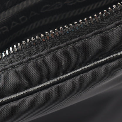 Re-Nylon ショルダーバッグ ナイロン サフィアーノレザー ブラック プラダ バッグ PRADA