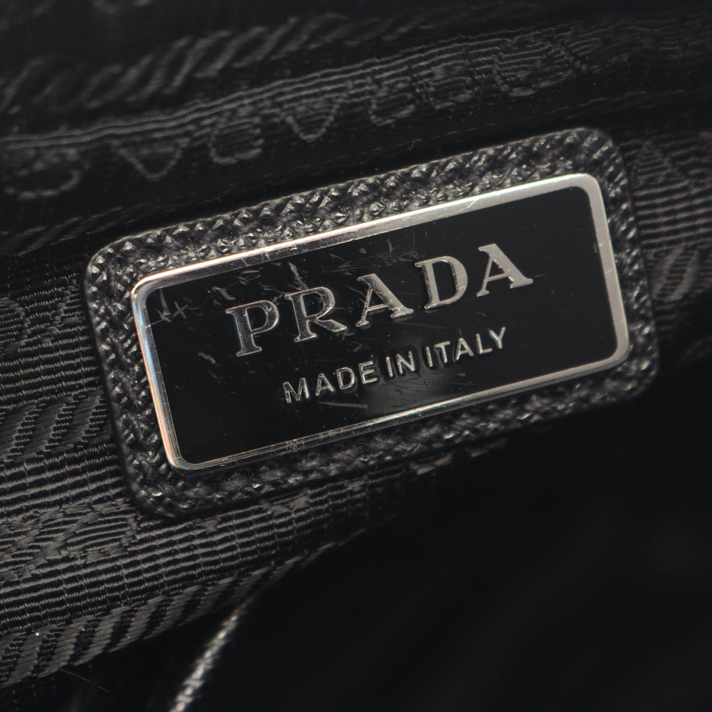 Re-Nylon ショルダーバッグ ナイロン サフィアーノレザー ブラック プラダ バッグ PRADA