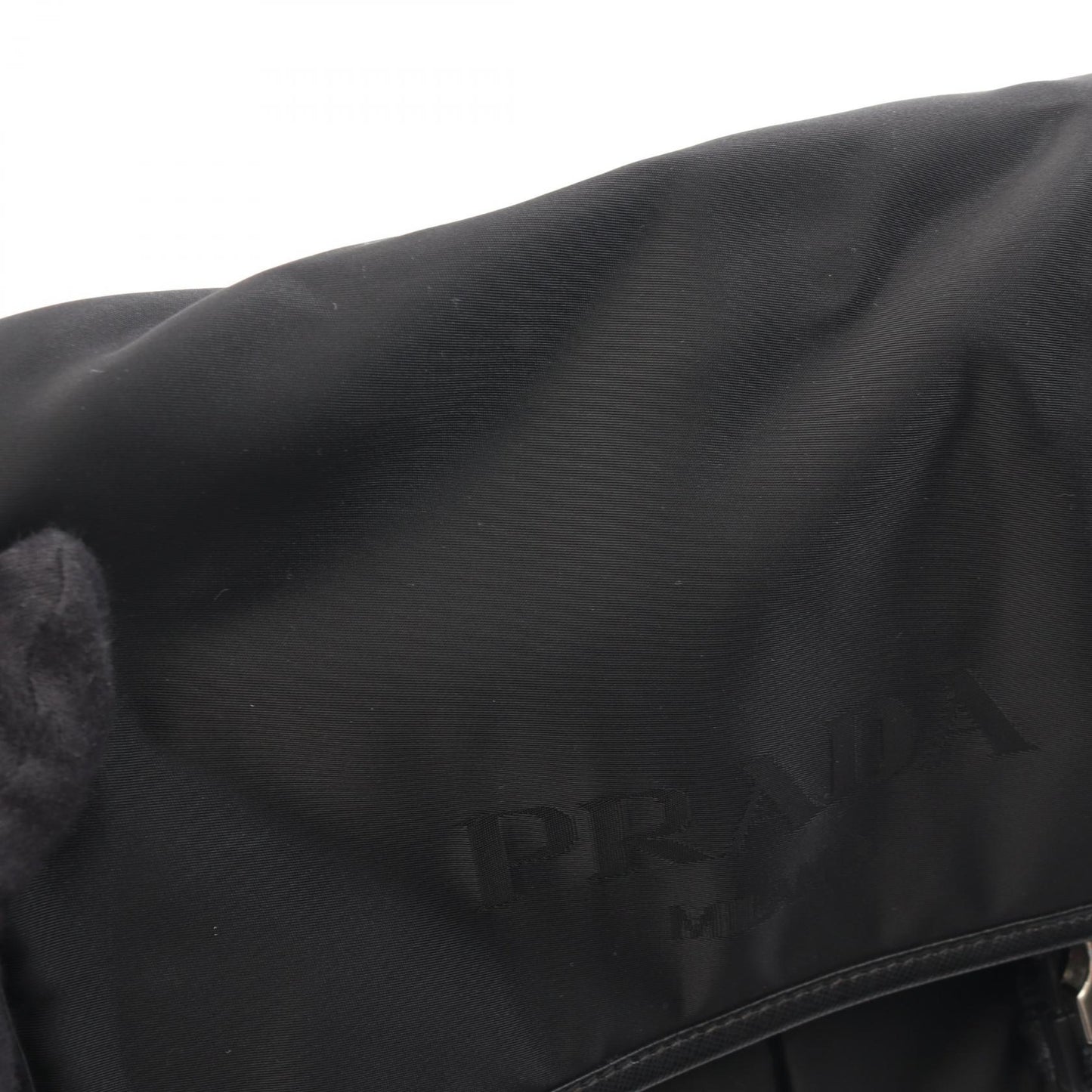 ショルダーバッグ ナイロン サフィアーノレザー ブラック プラダ バッグ PRADA