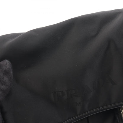 ショルダーバッグ ナイロン サフィアーノレザー ブラック プラダ バッグ PRADA