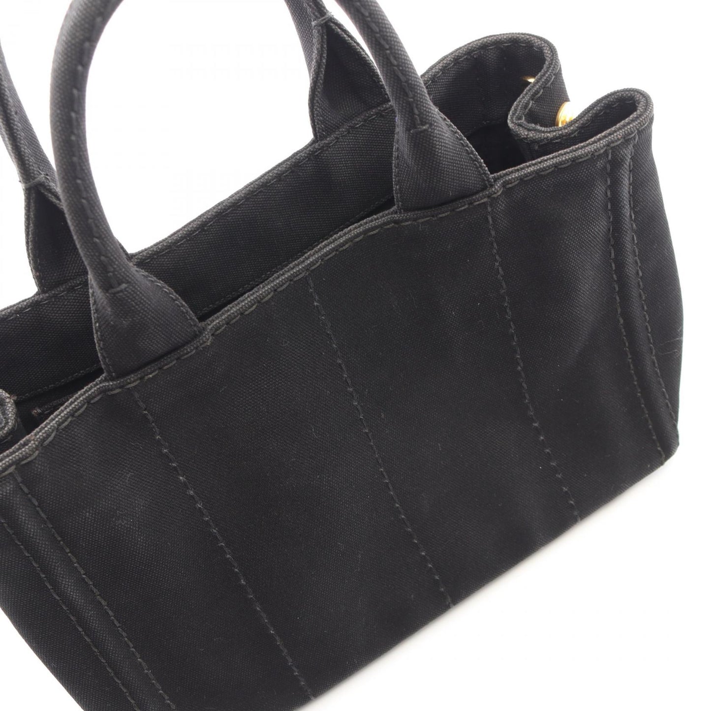CANAPA カナパ 2WAY ハンドバッグ トートバッグ キャンバス ブラック プラダ バッグ PRADA