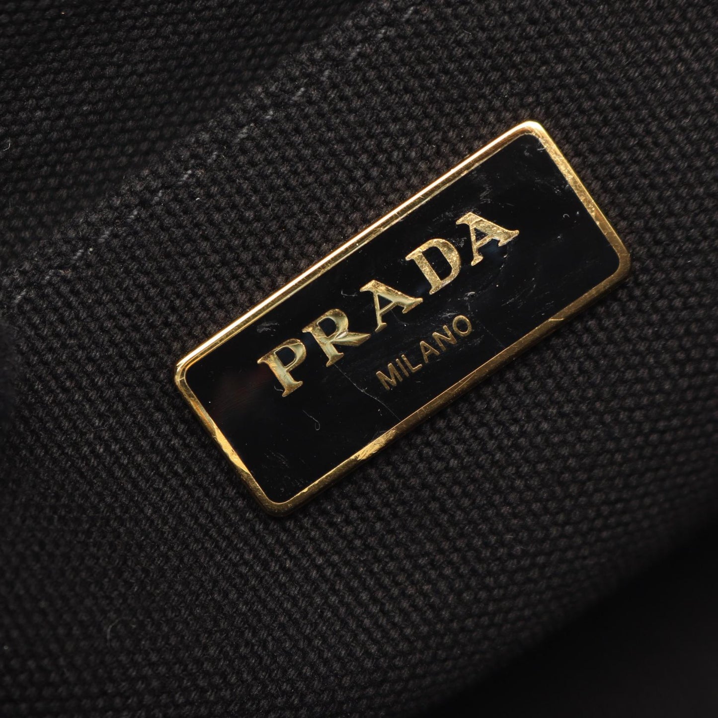 CANAPA カナパ 2WAY ハンドバッグ トートバッグ キャンバス ブラック プラダ バッグ PRADA