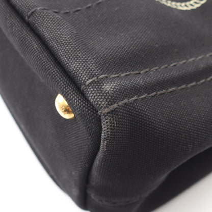 CANAPA カナパ 2WAY ハンドバッグ トートバッグ キャンバス ブラック プラダ バッグ PRADA