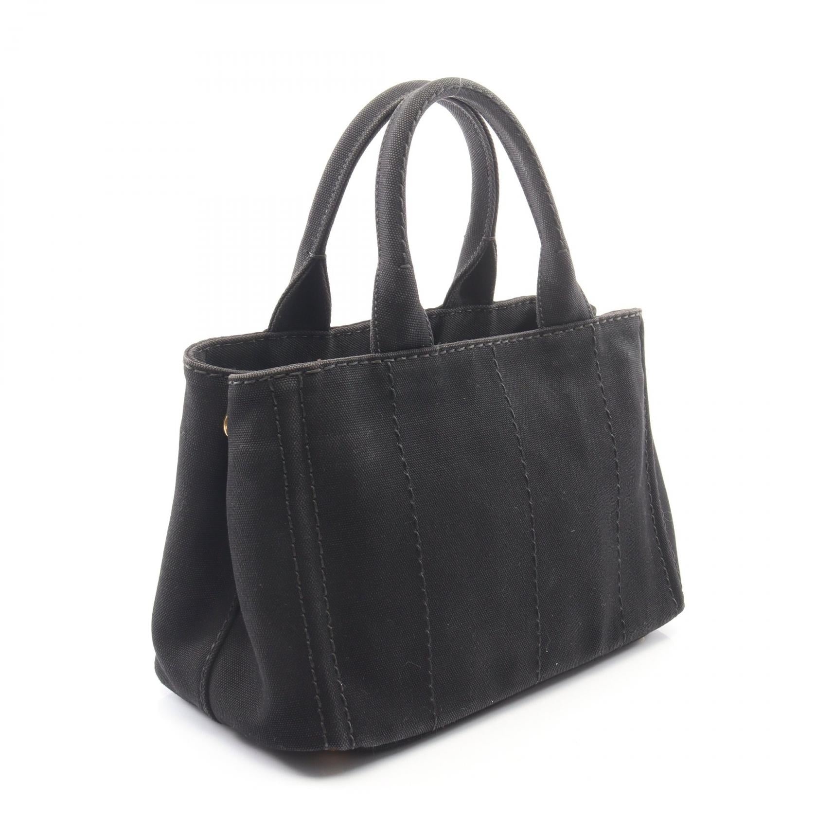 CANAPA カナパ 2WAY ハンドバッグ トートバッグ キャンバス ブラック プラダ バッグ PRADA