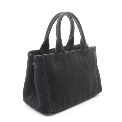 CANAPA カナパ 2WAY ハンドバッグ トートバッグ キャンバス ブラック プラダ バッグ PRADA