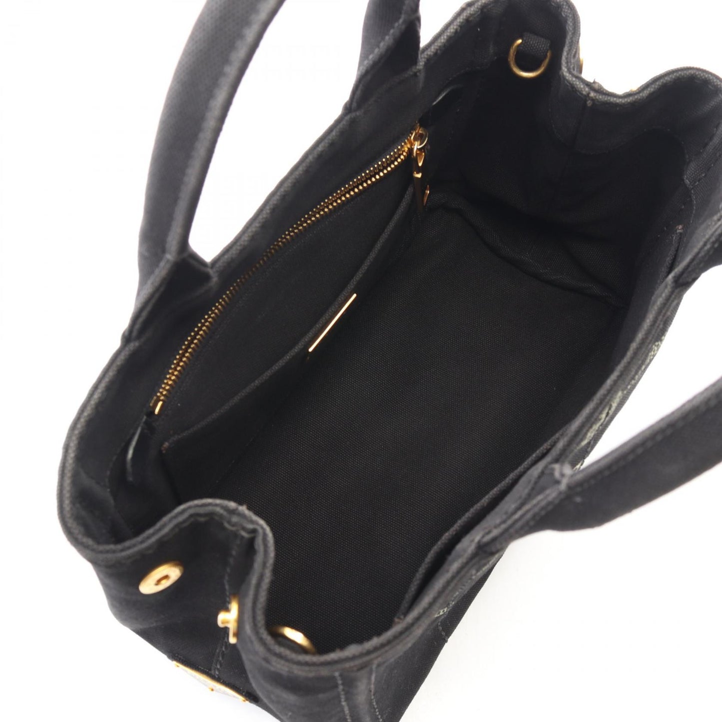 CANAPA カナパ 2WAY ハンドバッグ トートバッグ キャンバス ブラック プラダ バッグ PRADA