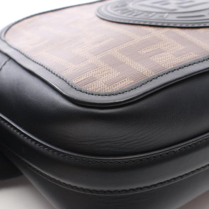 CAM キャム ズッカ ショルダーバッグ コーティングキャンバス レザー ブラウン ブラック フェンディ バッグ FENDI