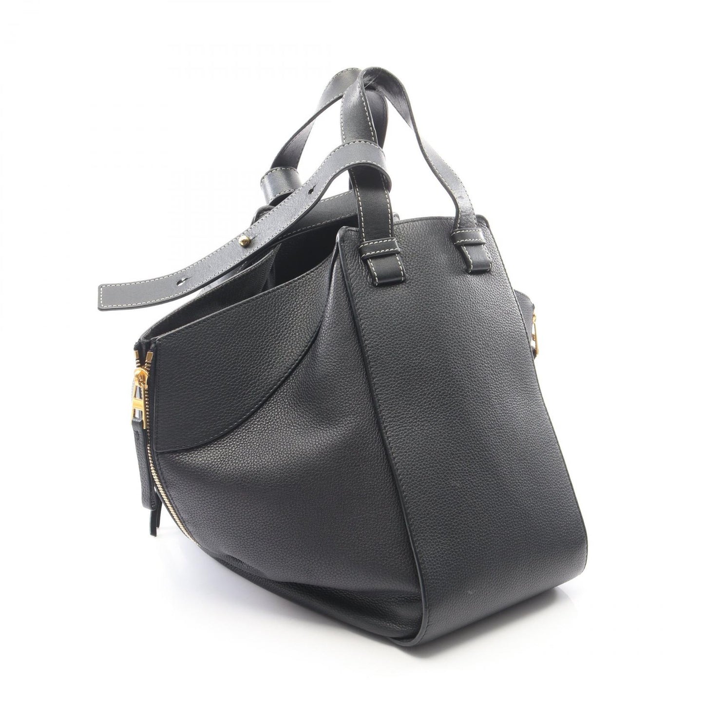 ハンモック ミディアム 2WAY ハンドバッグ レザー ダークネイビー ロエベ バッグ LOEWE