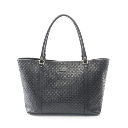 マイクログッチシマ ショルダーバッグ トートバッグ レザー ブラック グッチ バッグ GUCCI