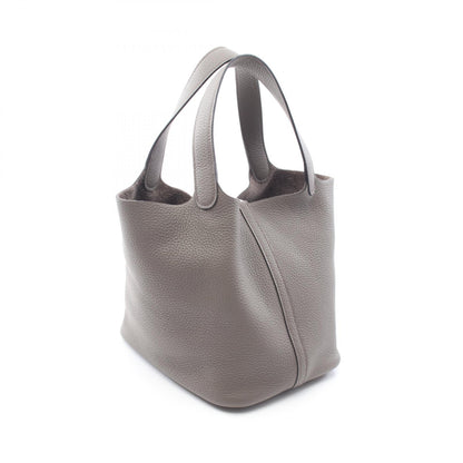 ピコタンロックMM エタン ハンドバッグ トリヨンクレマンス グレー シルバー金具 C刻印 エルメス バッグ HERMES
