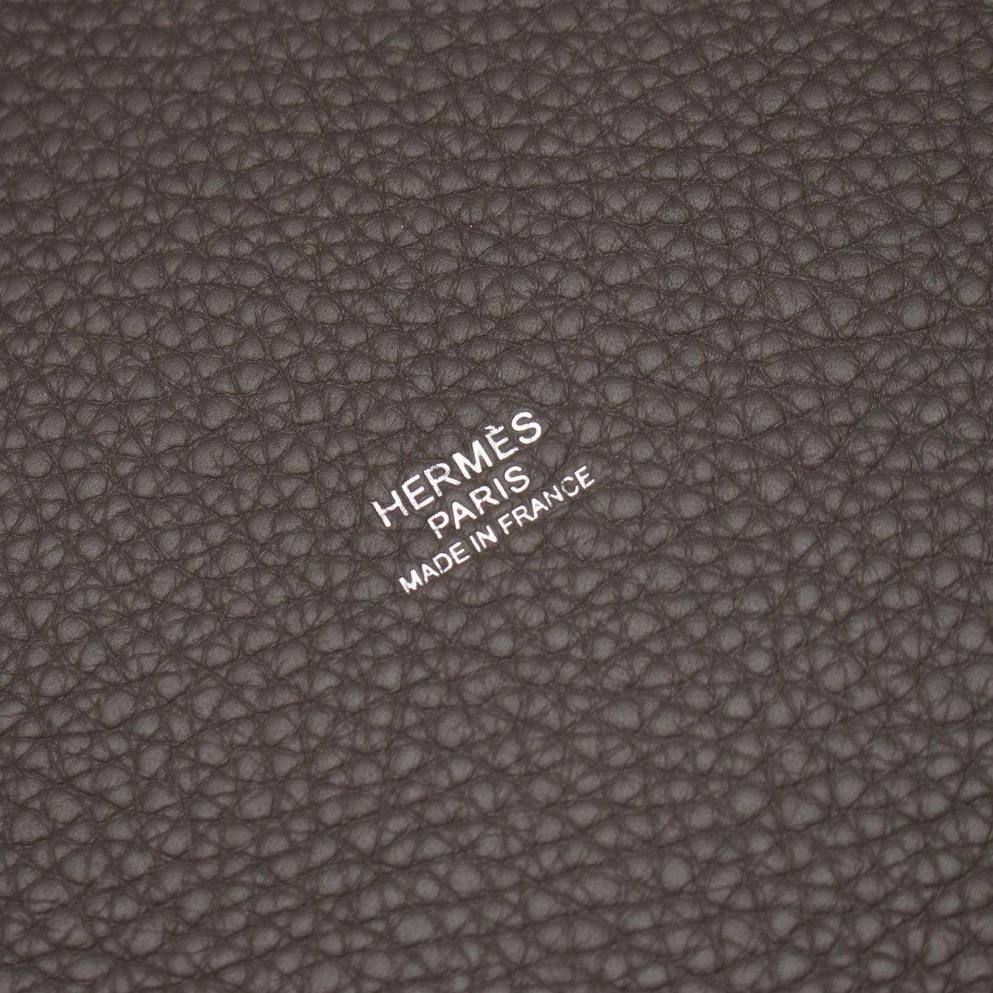 ピコタンロックMM エタン ハンドバッグ トリヨンクレマンス グレー シルバー金具 C刻印 エルメス バッグ HERMES
