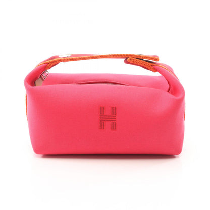 ブリッドアブラックPM ハンドバッグ キャンバス ピンクパープル ボルドー オレンジ シルバー金具 エルメス バッグ HERMES