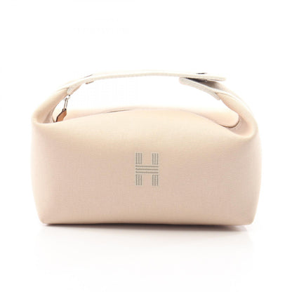 ブリッドアブラックPM ハンドバッグ キャンバス ベージュ グレーベージュ シルバー金具 エルメス バッグ HERMES
