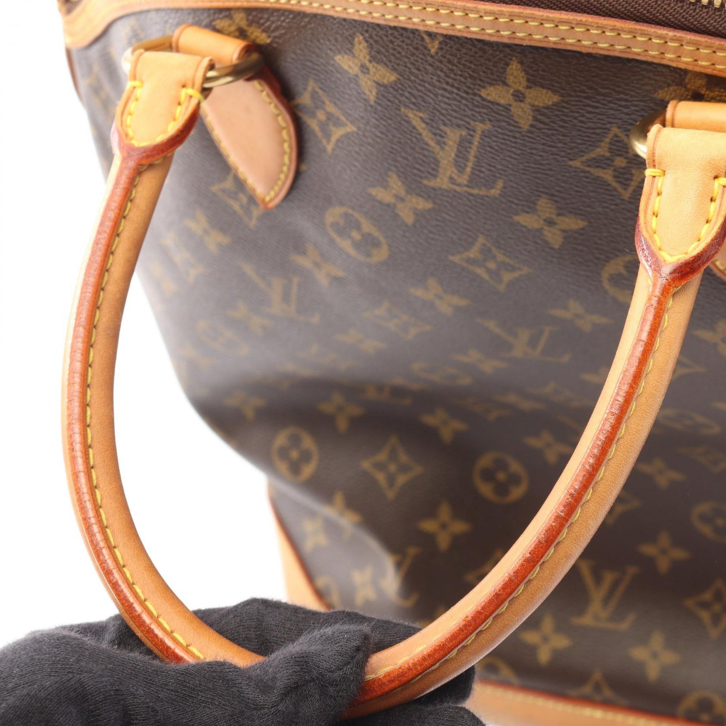 ロックイット ヴェルティカル モノグラム ハンドバッグ PVC レザー ブラウン ルイヴィトン バッグ LOUIS VUITTON