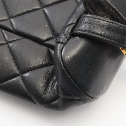 マトラッセ バックパック リュックサック ラムスキン ブラック ゴールド金具 シャネル バッグ CHANEL