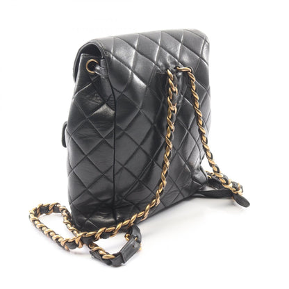 マトラッセ バックパック リュックサック ラムスキン ブラック ゴールド金具 シャネル バッグ CHANEL
