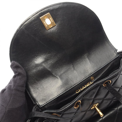 マトラッセ バックパック リュックサック ラムスキン ブラック ゴールド金具 シャネル バッグ CHANEL