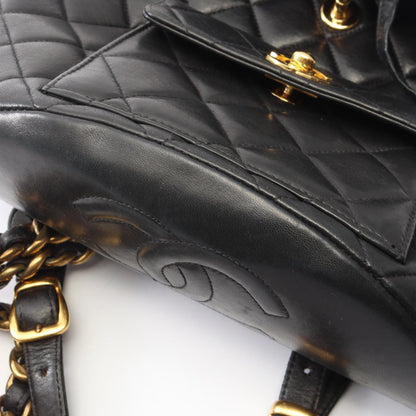 マトラッセ バックパック リュックサック ラムスキン ブラック ゴールド金具 シャネル バッグ CHANEL