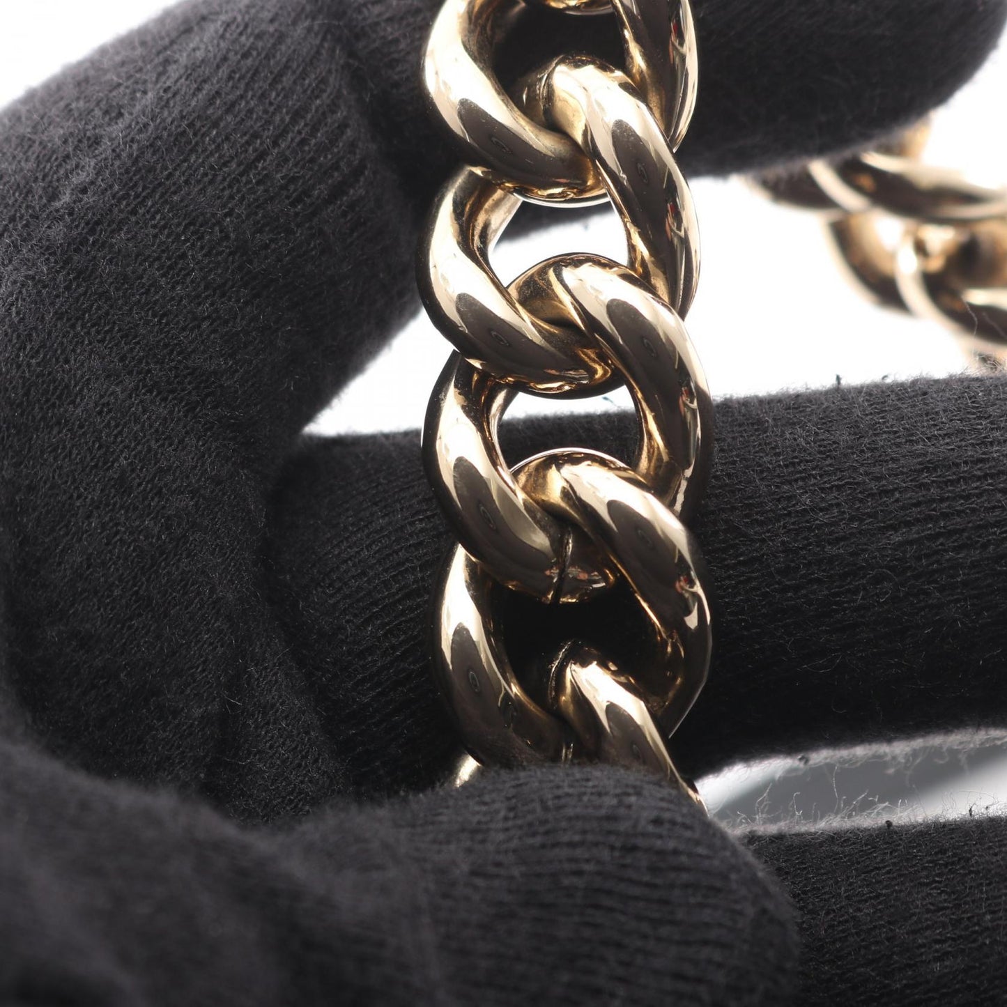ボーイシャネル チェーンショルダーバッグ ラムスキン ダークネイビー ゴールド金具 シャネル バッグ CHANEL