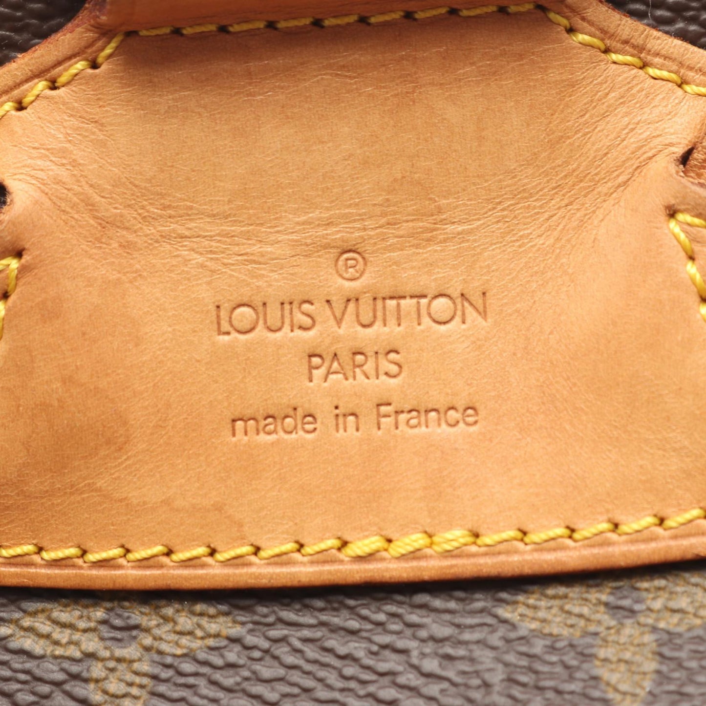 モンスリMM モノグラム バックパック リュックサック PVC レザー ブラウン ルイヴィトン バッグ LOUIS VUITTON