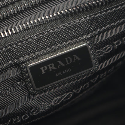 Re-Nylon ショルダーバッグ ナイロン サフィアーノレザー ブラック プラダ バッグ PRADA