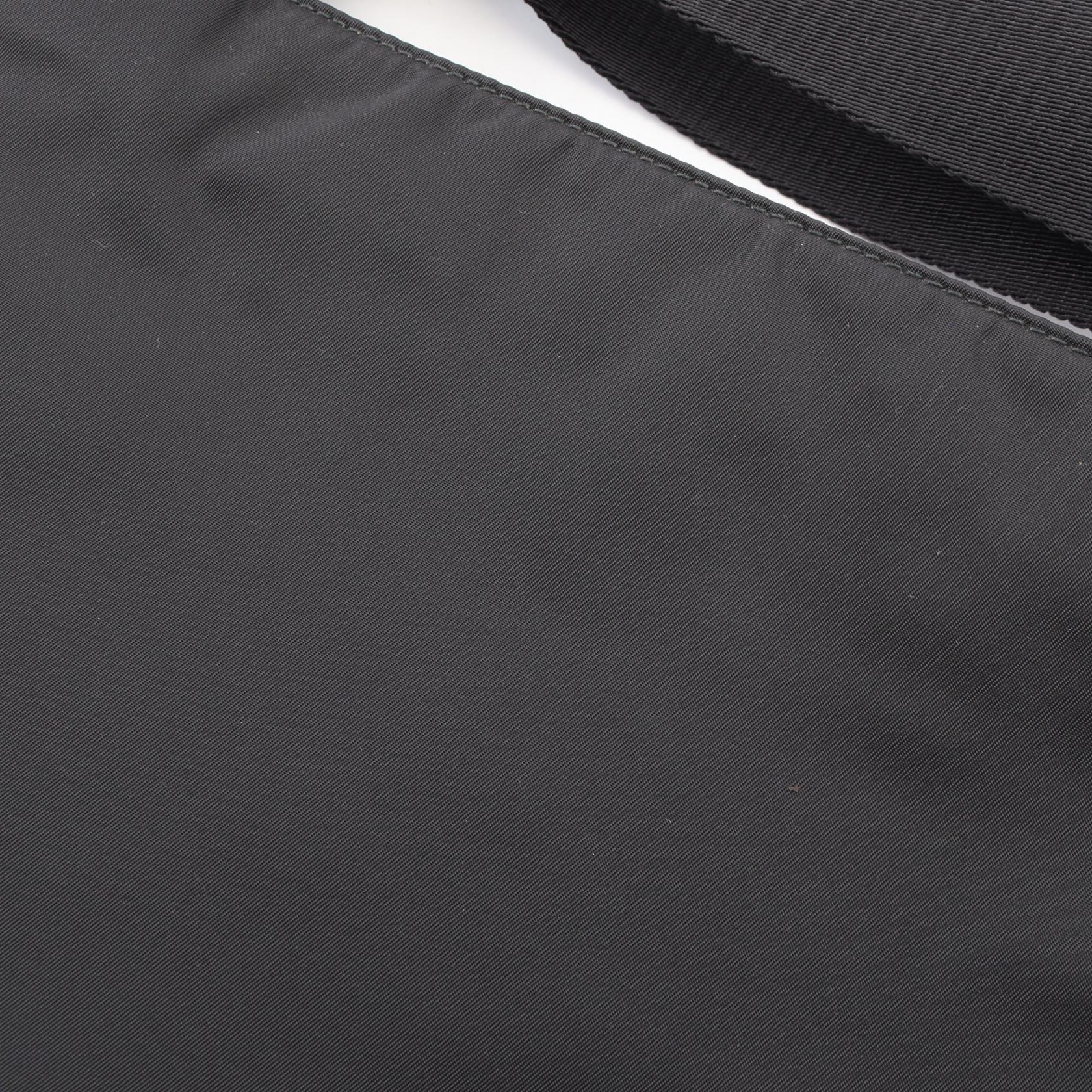 Re-Nylon ショルダーバッグ ナイロン サフィアーノレザー ブラック プラダ バッグ PRADA