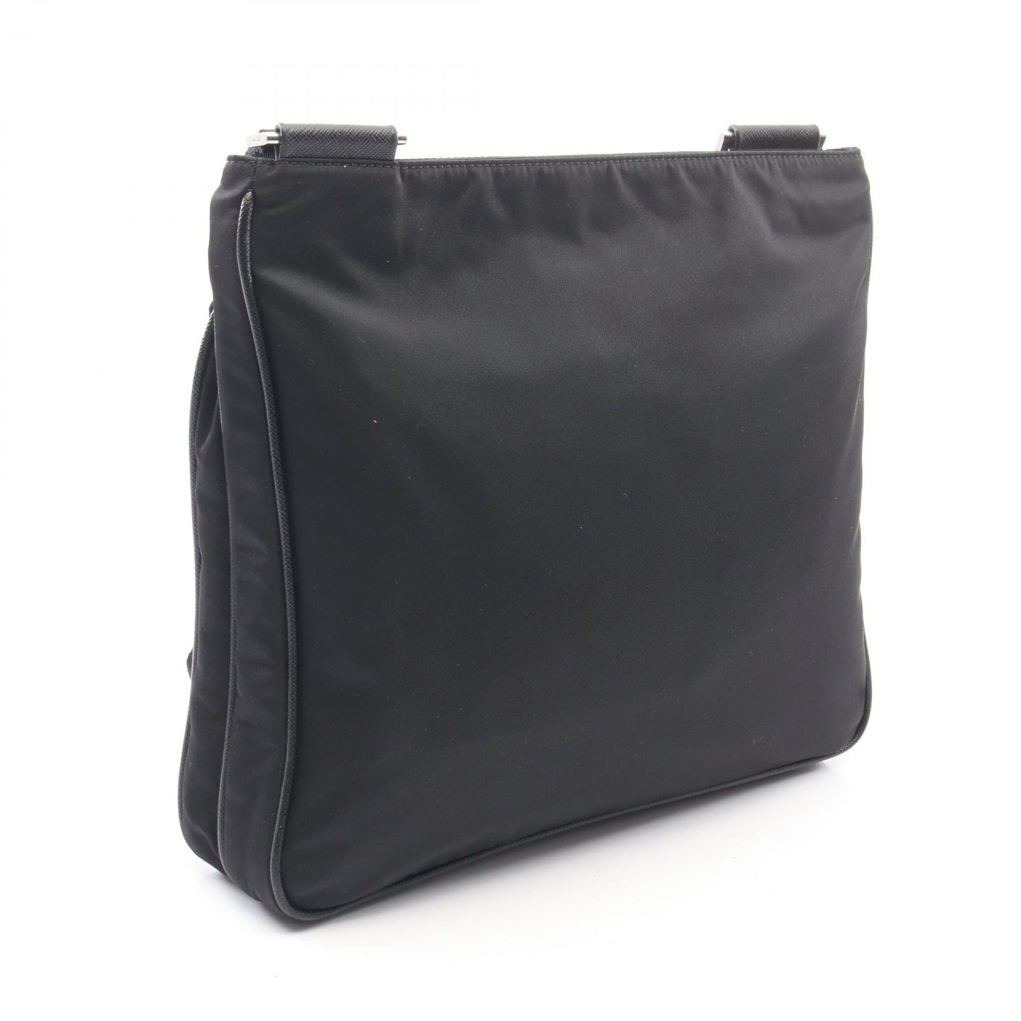 Re-Nylon ショルダーバッグ ナイロン サフィアーノレザー ブラック プラダ バッグ PRADA