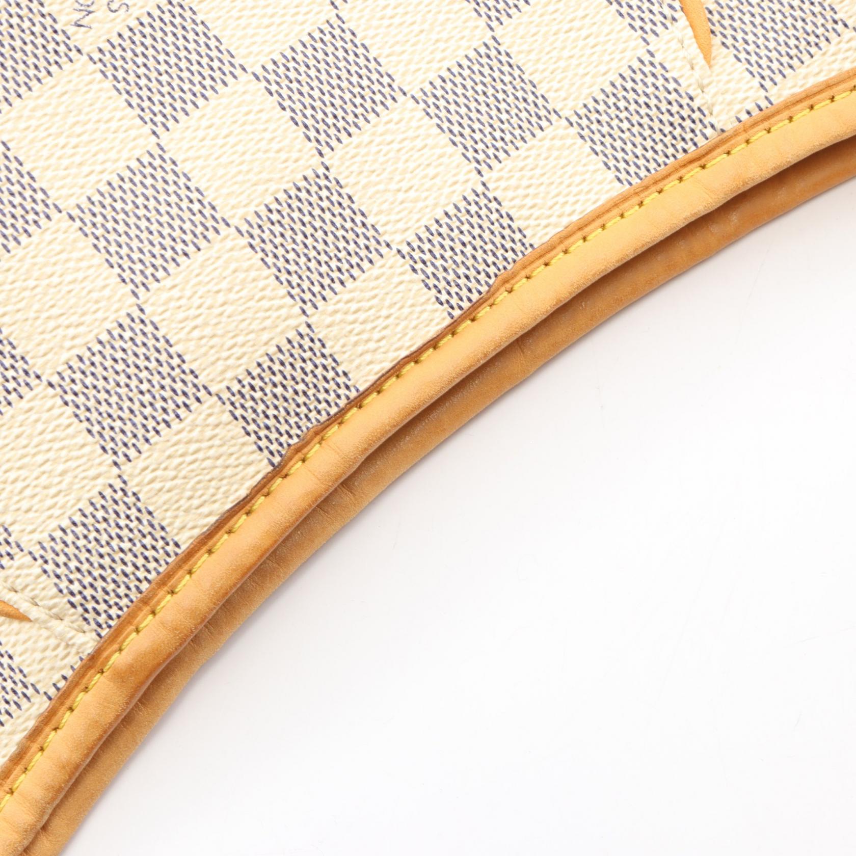 ガリエラPM ダミエアズール ワンショルダーバッグ PVC レザー ホワイト ルイヴィトン バッグ LOUIS VUITTON