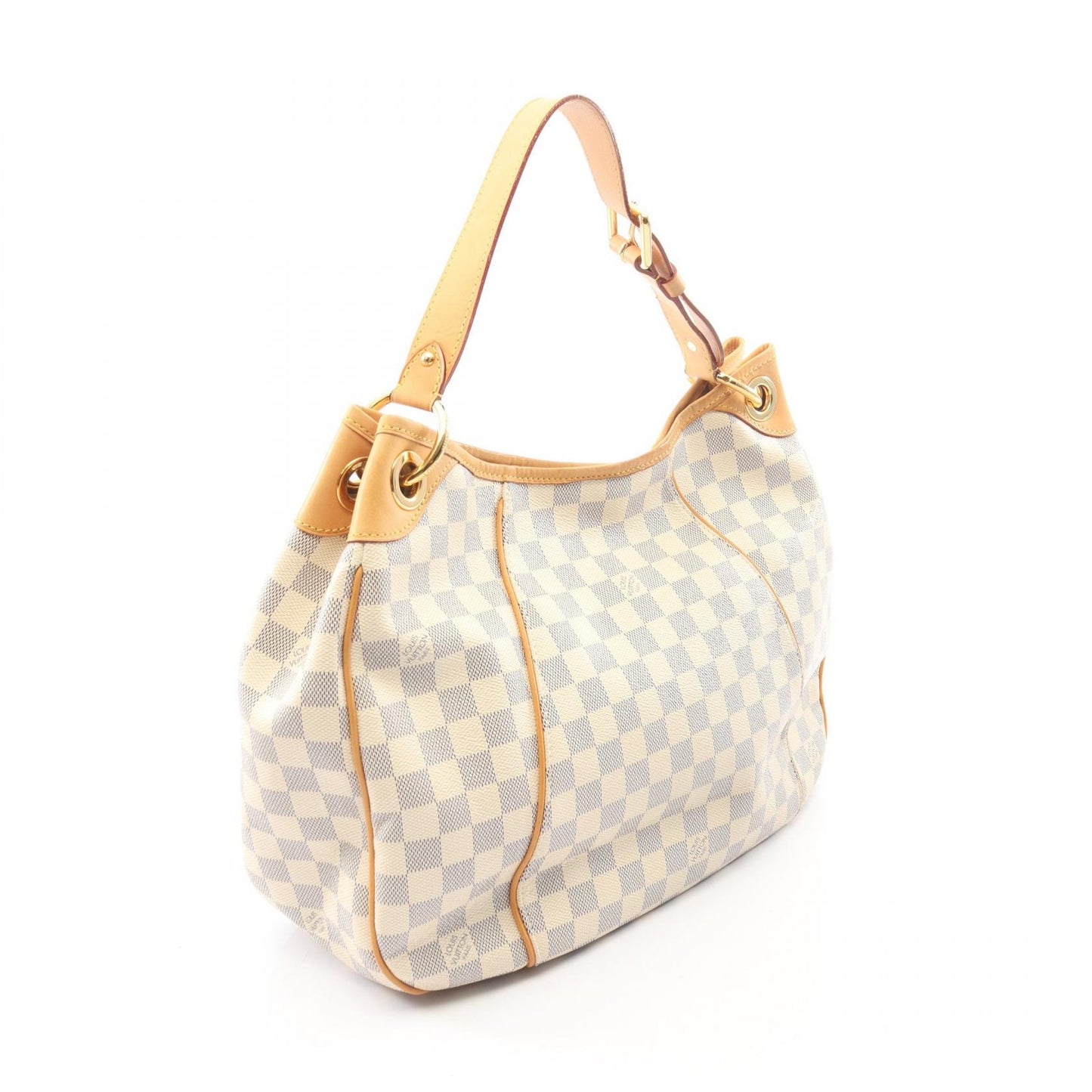 ガリエラPM ダミエアズール ワンショルダーバッグ PVC レザー ホワイト ルイヴィトン バッグ LOUIS VUITTON