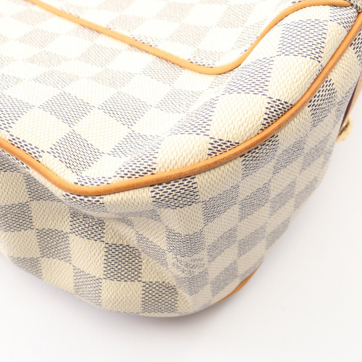 ガリエラPM ダミエアズール ワンショルダーバッグ PVC レザー ホワイト ルイヴィトン バッグ LOUIS VUITTON