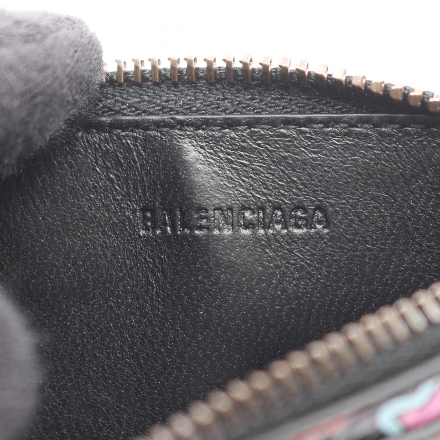 LE CITY ロング コインカードホルダー カードケース コインケース レザー ブラック マルチカラー バレンシアガ 財布・小物 BALENCIAGA