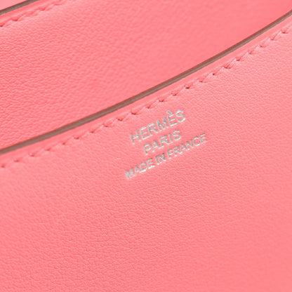 コンスタンス3 ミニ ローズアザレ ショルダーバッグ ヴォースイフト ピンク シルバー金具 A刻印 エルメス バッグ HERMES