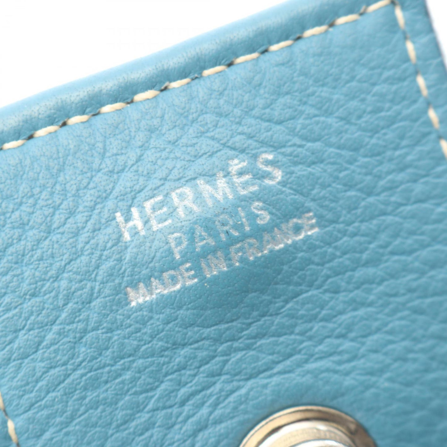 サコ ブルージーン ショルダーバッグ トリヨンクレマンス ブルー シルバー金具 □A刻印 エルメス バッグ HERMES