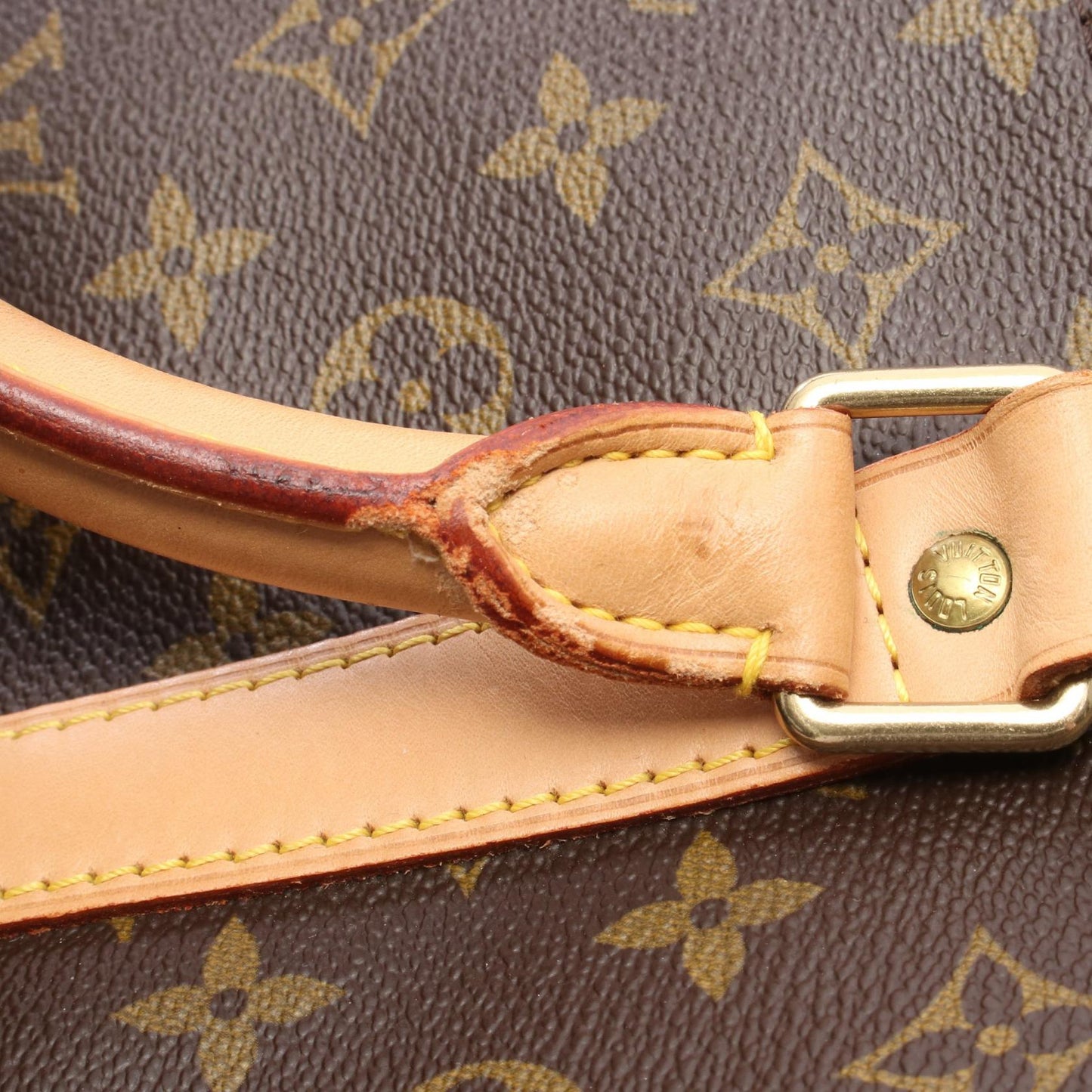 キーポル バンドリエール60 モノグラム 2WAY ボストンバッグ PVC レザー ブラウン ルイヴィトン バッグ LOUIS VUITTON
