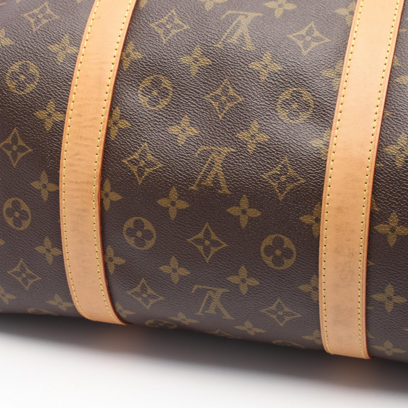 キーポル バンドリエール60 モノグラム 2WAY ボストンバッグ PVC レザー ブラウン ルイヴィトン バッグ LOUIS VUITTON
