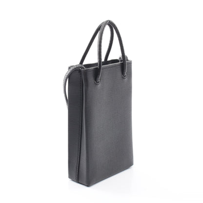 フォンホルダー ミニ 2WAY ハンドバッグ トートバッグ レザー ブラック バレンシアガ バッグ BALENCIAGA
