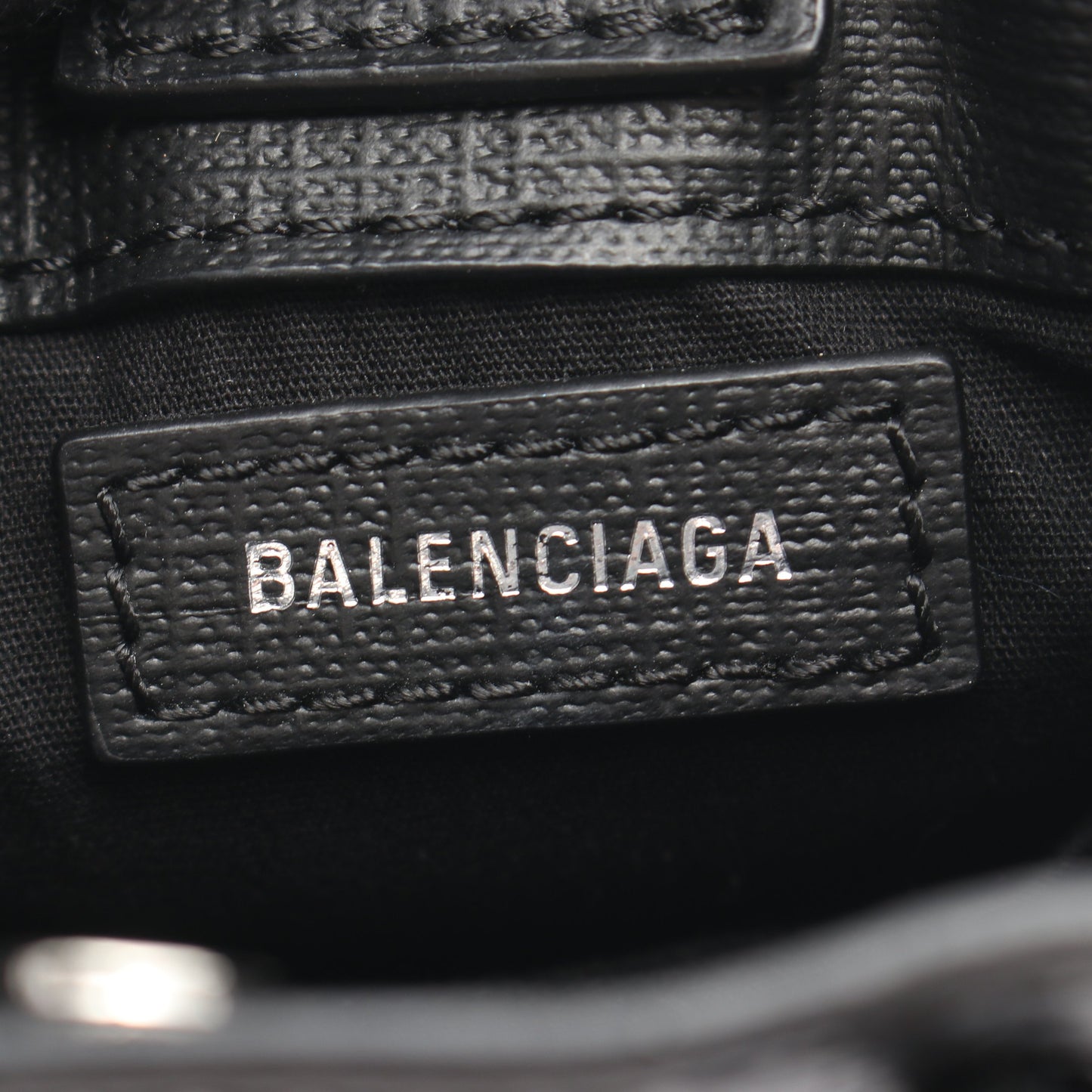 フォンホルダー ミニ 2WAY ハンドバッグ トートバッグ レザー ブラック バレンシアガ バッグ BALENCIAGA