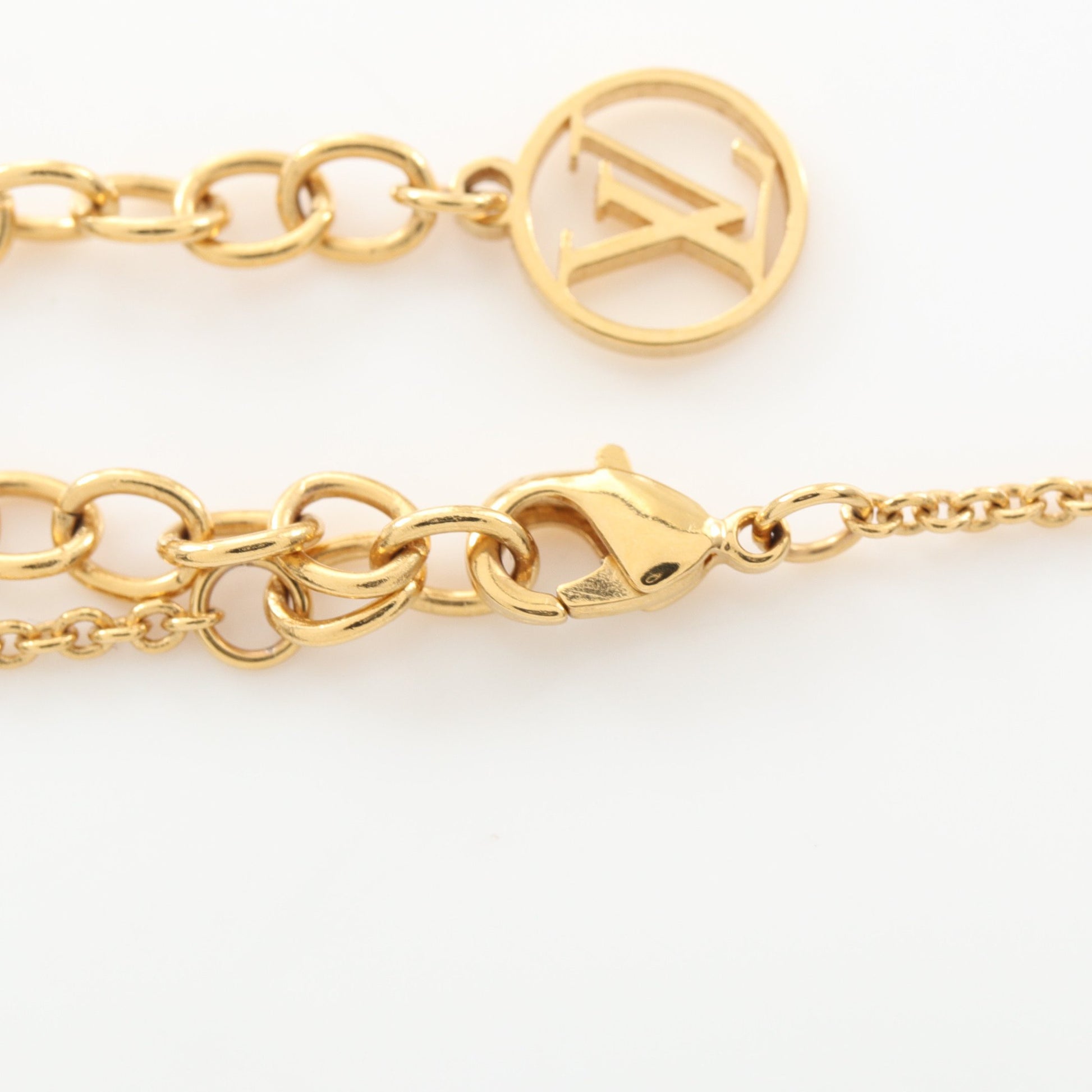 LVアイコニック ネックレス GP エナメル ゴールド ライトピンク ルイヴィトン アクセサリー LOUIS VUITTON