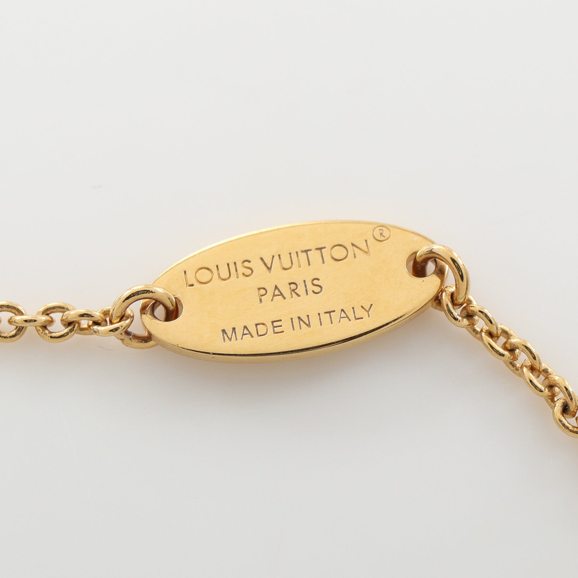 LVアイコニック ネックレス GP エナメル ゴールド ライトピンク ルイヴィトン アクセサリー LOUIS VUITTON