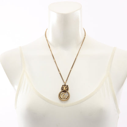 ライオンヘッド GGマーモント ネックレス GP ゴールド グッチ アクセサリー GUCCI