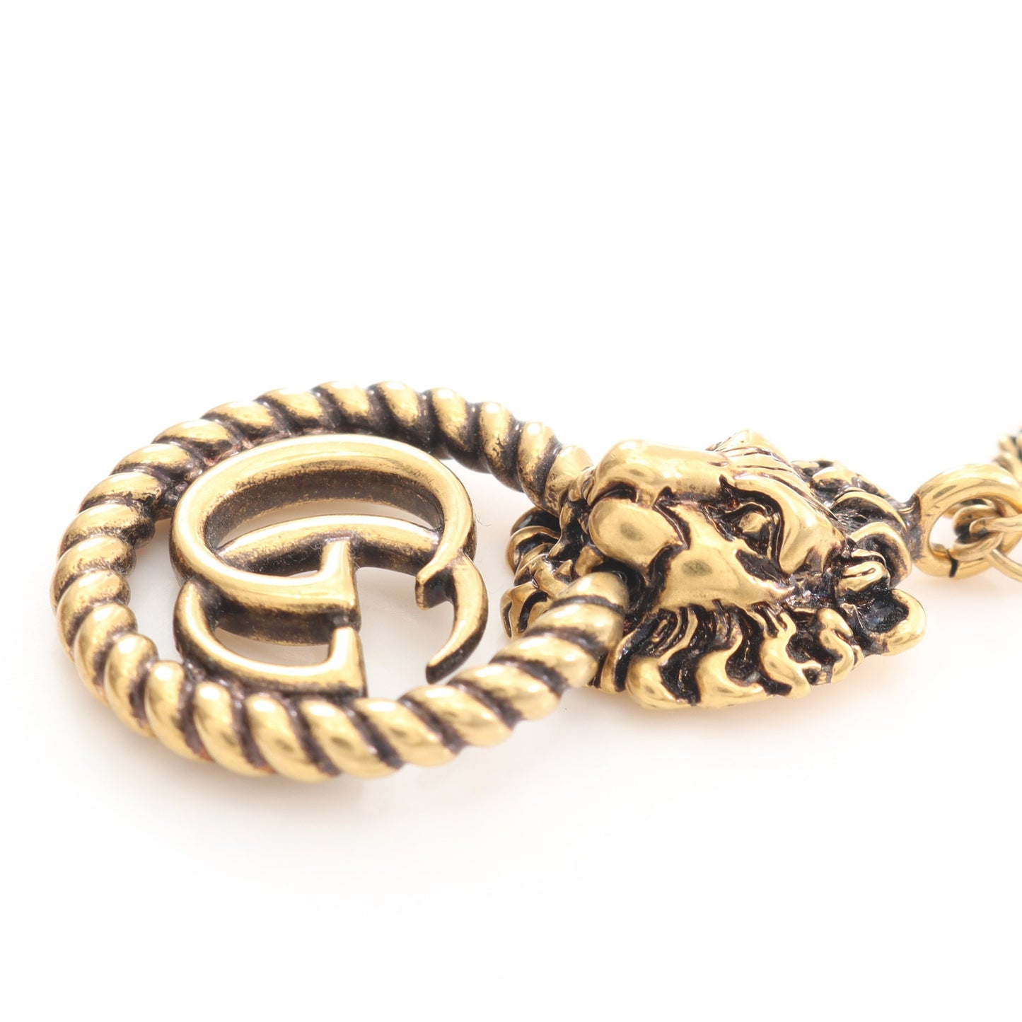 ライオンヘッド GGマーモント ネックレス GP ゴールド グッチ アクセサリー GUCCI