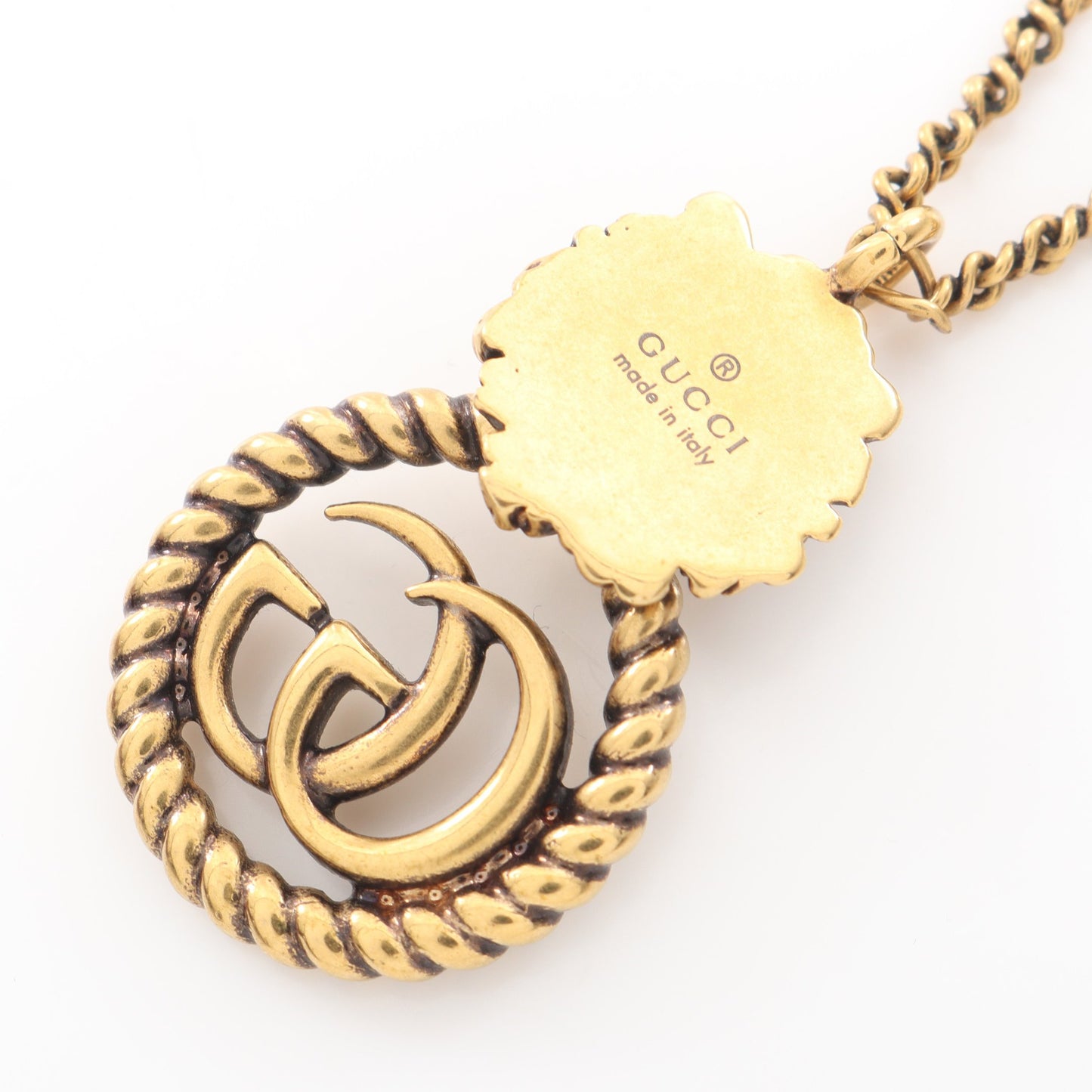 ライオンヘッド GGマーモント ネックレス GP ゴールド グッチ アクセサリー GUCCI