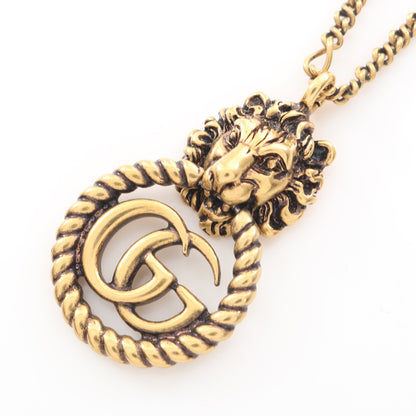 ライオンヘッド GGマーモント ネックレス GP ゴールド グッチ アクセサリー GUCCI