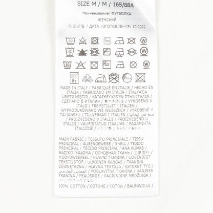 ナンバーロゴ 半袖Tシャツ コットン ホワイト メゾンマルジェラ110 トップス Maison Margiela 1 10