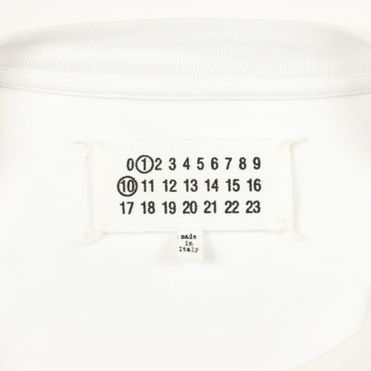 ナンバーロゴ 半袖Tシャツ コットン ホワイト メゾンマルジェラ110 トップス Maison Margiela 1 10