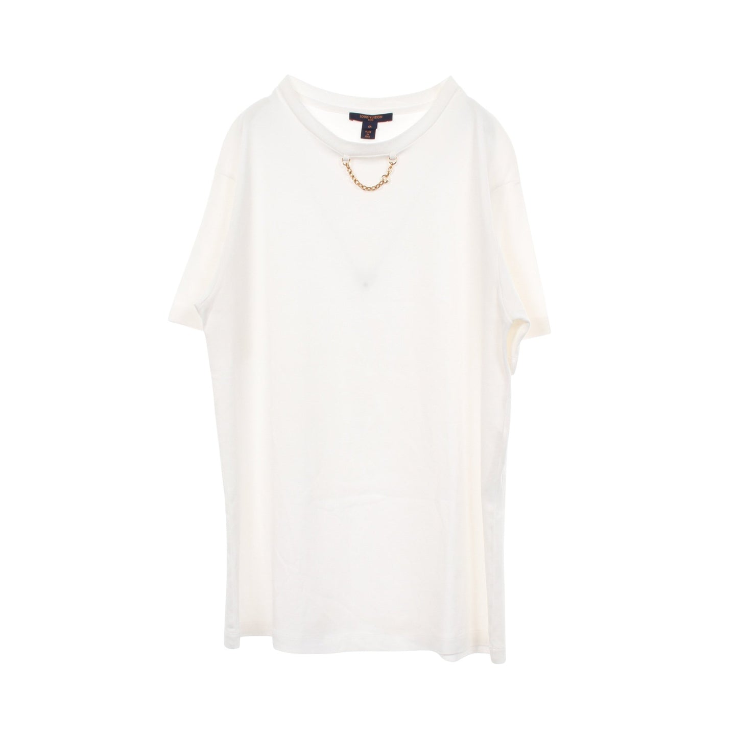 チェーン付き 半袖Tシャツ コットン ホワイト ルイヴィトン トップス LOUIS VUITTON