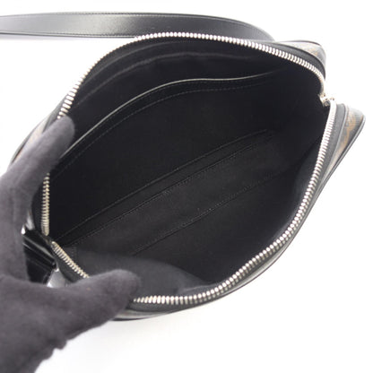 トリオンフ ミディアム メッセンジャーバッグ ショルダーバッグ PVC レザー ブラック セリーヌ バッグ CELINE