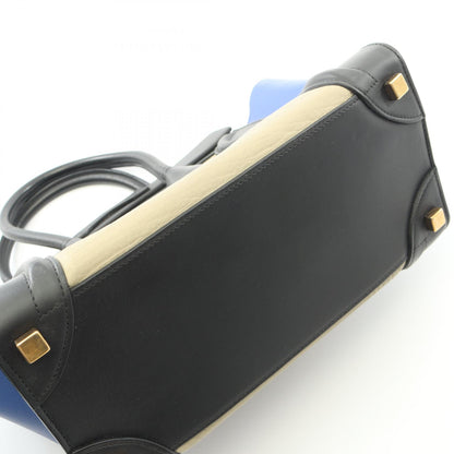 ラゲージ マイクロショッパー ハンドバッグ トートバッグ レザー ベージュ ブラック ブルー セリーヌ バッグ CELINE