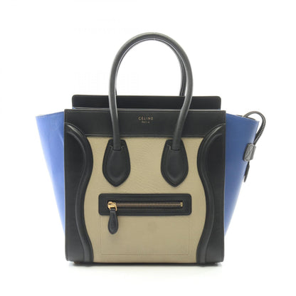 ラゲージ マイクロショッパー ハンドバッグ トートバッグ レザー ベージュ ブラック ブルー セリーヌ バッグ CELINE