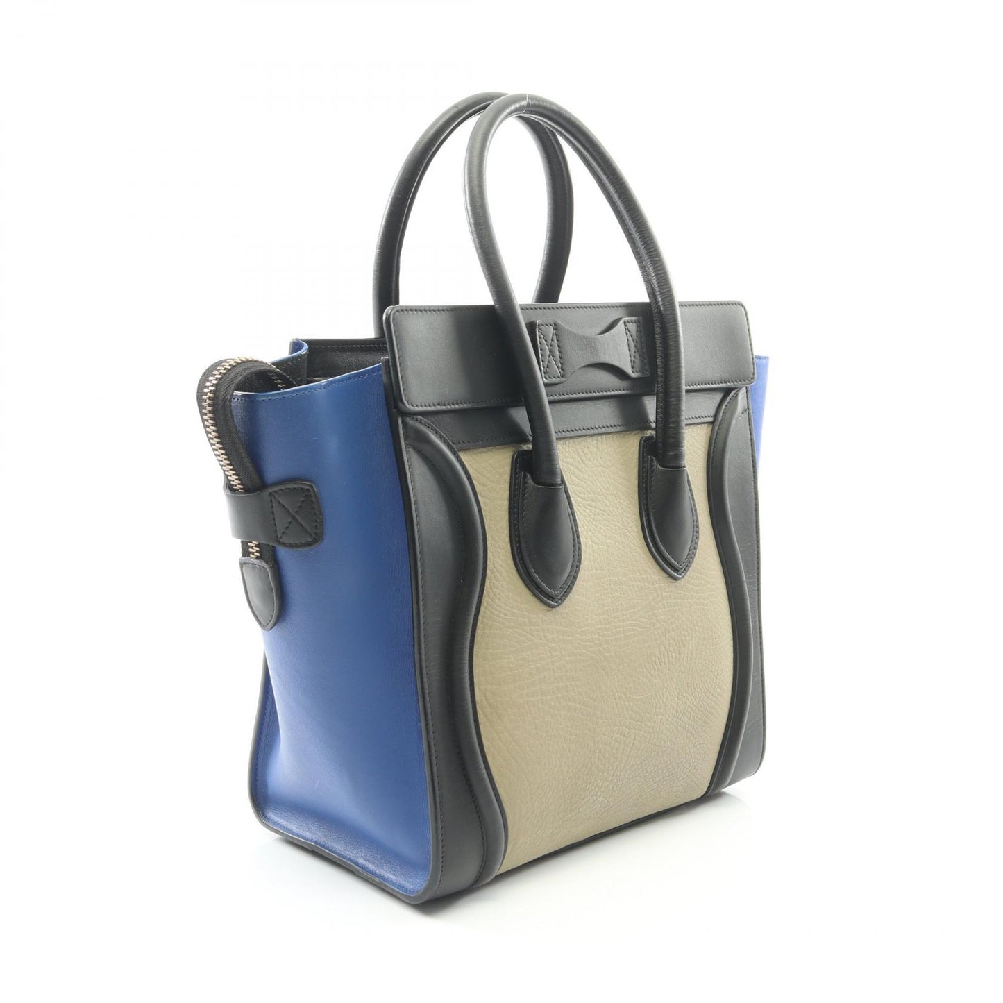 ラゲージ マイクロショッパー ハンドバッグ トートバッグ レザー ベージュ ブラック ブルー セリーヌ バッグ CELINE
